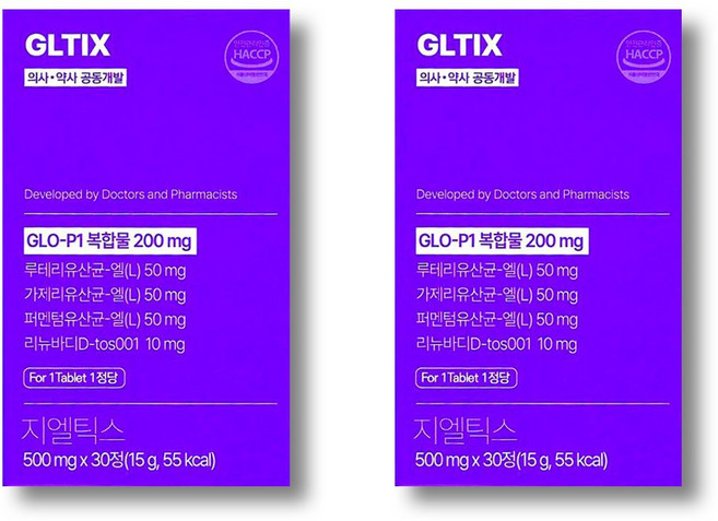 지엘틱정 국내최초 경구형 GLP-1 유산균, 30정, 2개