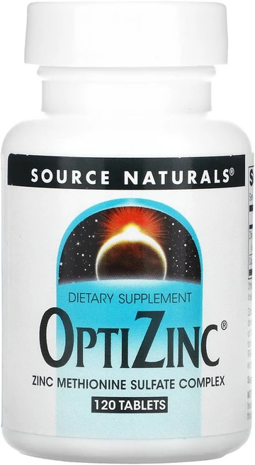 Source Naturals (소스내추럴스) OptiZinc 아연 120정 4개월분, Source Naturals 소스내추럴스 옵티징크 12 - 쿠팡
