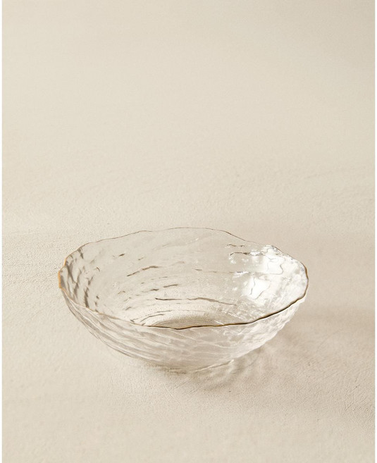 자라홈 브랜드관 골든 림 유리 볼 46277211302, 4 x 13 x 13 cm, 골드