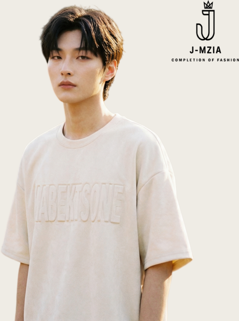 제이엠지아 남성 아메리칸 빈티지 오버핏 라운드넥 반팔 티셔츠