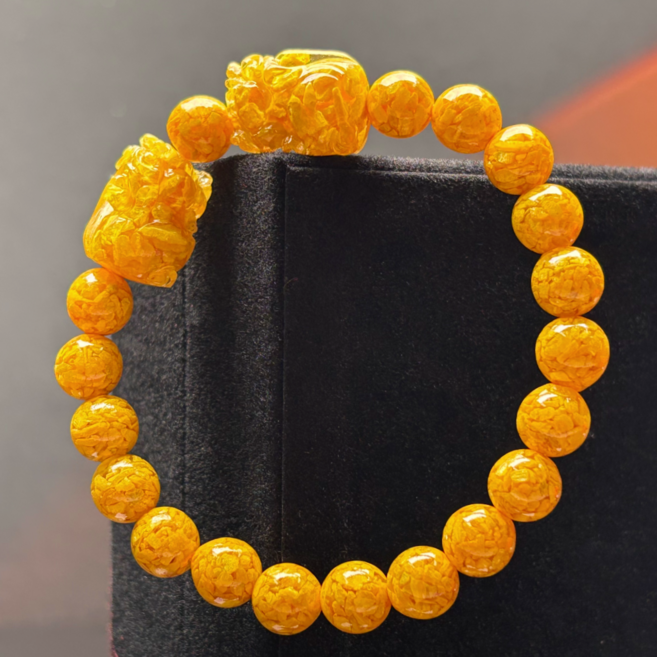 오지끄 O.JIK 금전 재물운 웅황주사 불교 염주 복 삼재 운 비휴 염주팔찌