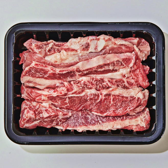 삼형제고기 한돈 돼지갈비 LA식 구이용 슬라이스, 5개, 500g