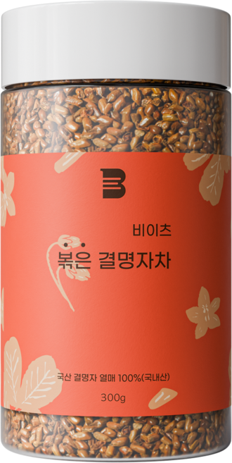 [코리아 티 챔피언십 우승자 제조] 비이츠 국산 볶은 결명자 결명자차, 1개, 300g