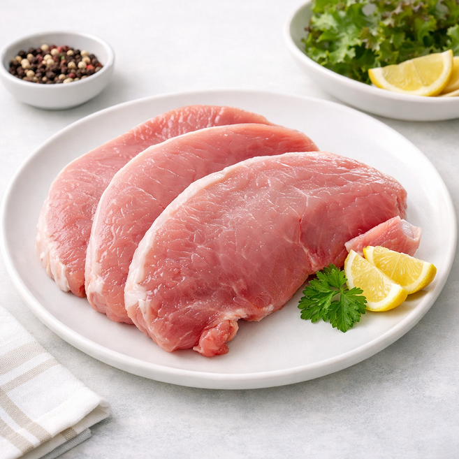 한돈 국내산 프리미엄 생등심 돈까스용 장조림 잡채고기 카레고기 단백질, 500g, 1