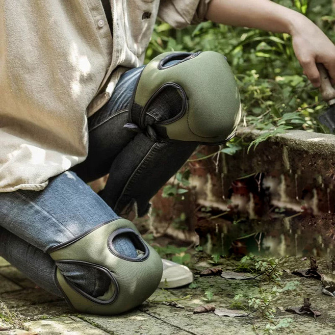 DANGZ 야외 현장 무릎 보호대 패드 작업용 무릎보호대, 2개, 그린