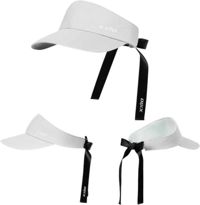 던롭 젝시오 여성 리본 바이저 XHW002, GAH 21085I 그레이