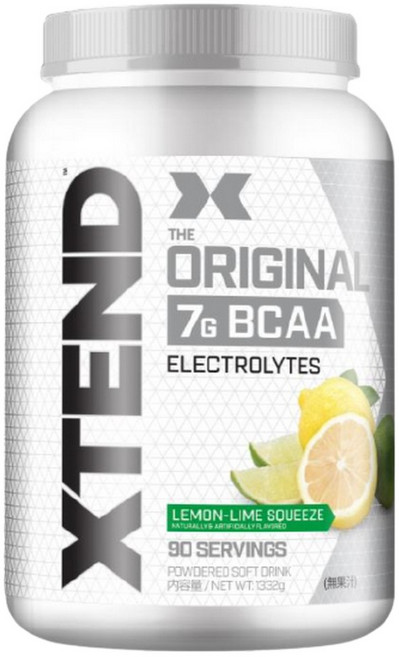 XTEND 일본코스트코 엑스텐드 오리지널 BCAA 레몬 라임 스퀴즈 아미노산 바프간식 1332g 1개, 1.332kg