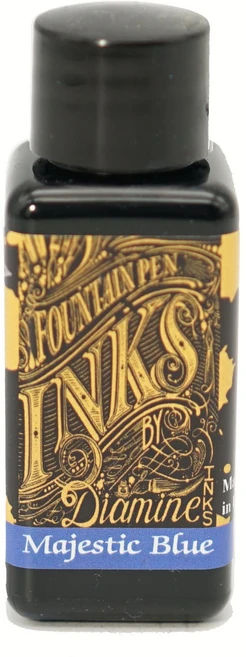 디아민 병잉크 30ml 만년필용 잉크, Majestic Blue - 쿠팡