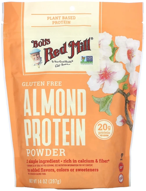 새해 건강을 선물하세요 Bob's Red Mill 아몬드 단백질 분말 글루텐 무함유 397g(14oz) 특별관리진행, BobsRedMill아몬드단백질분말글루텐무함유397g1 - 쿠팡