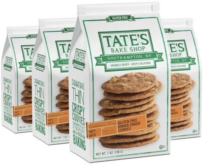 Tate's Bake Shop 파티 믹스 버라이어티 팩 테이트의 베이크샵 글루텐 프리 쿠키 다양팩 레몬 진저 및 초콜릿 칩 47 온스 가방, 198g