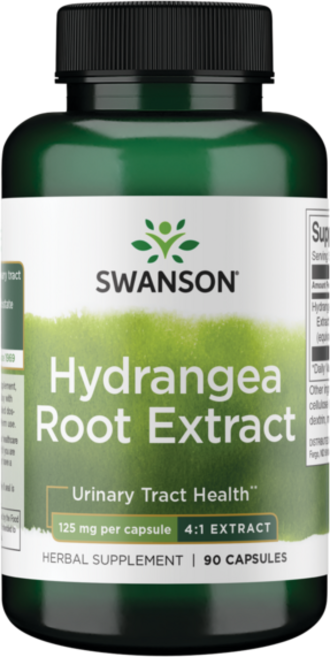 스완슨 수국 루트 추출물 4:1 추출물 125mg 캡슐, 1개, 90정