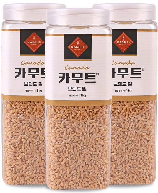정품 카무트 쌀 고대곡물 호라산 브랜드 밀 1kg x 3개