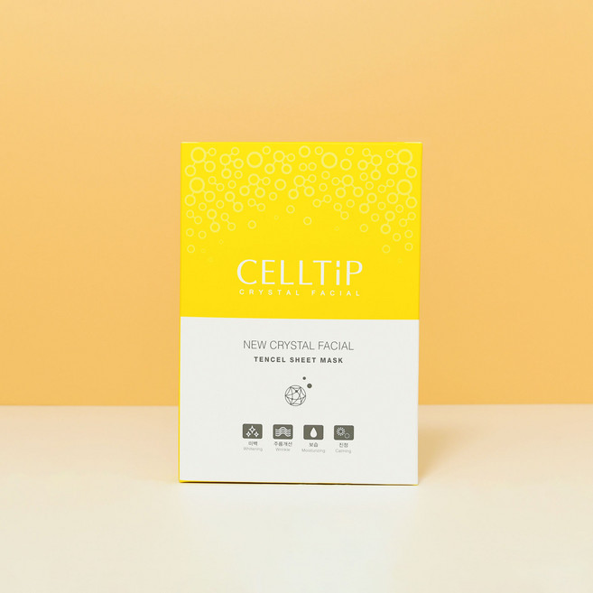 CELTIP 크리스탈 페이셜 텐셀올인원 마스크팩, 1개, 7개입