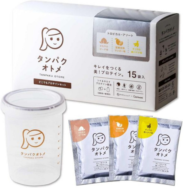 즉석 스프 타마찬샵 단백질 오토메 아소트 세트 3종 맛 15개입 고단백 미용 여성용 콘스프 채소스프 클램 차우더, 열대 혼합_체험 3종 15봉, 3개 (x 5), 1개