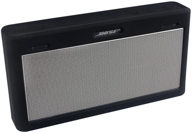 ZOPRORE Bose Soundlink 3 Bluetooth 무선 스피커 여행용 운반 케이스 용 휴대용 내구성 실리콘 보호 커버, 01 Black