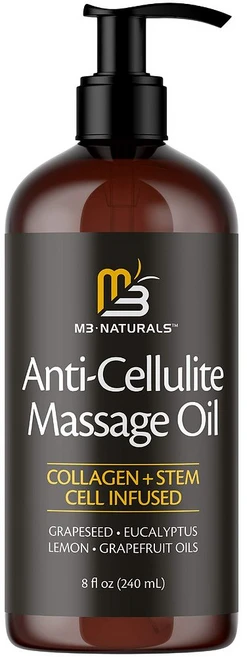 M3 Naturals 안티-셀룰라이트 마사지 오일 8oz(240ml), 1개, 240ml - 쿠팡