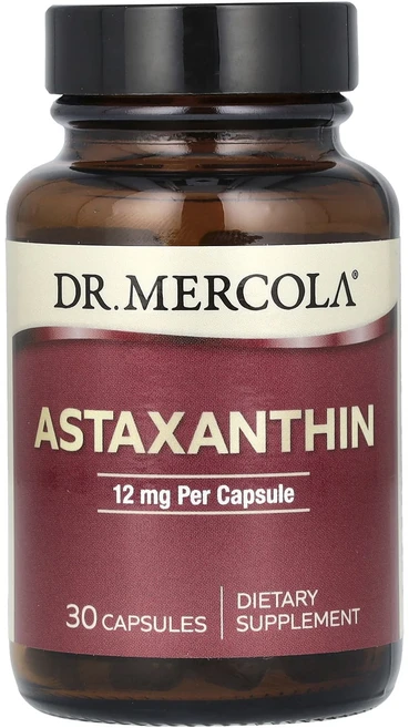 Dr. Mercola 아스타잔틴 12mg 캡슐 30정, Dr Mercola 아스타잔틴 12mg 캡슐 30정, 1개 - 쿠팡