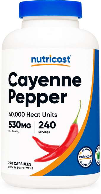 뉴트리코스트 카옌 페퍼 530mg 캡슐, 240정, 1개