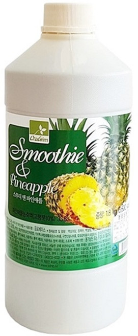 차그림 스무디앤 파인애플 시럽, 1.8kg, 1개
