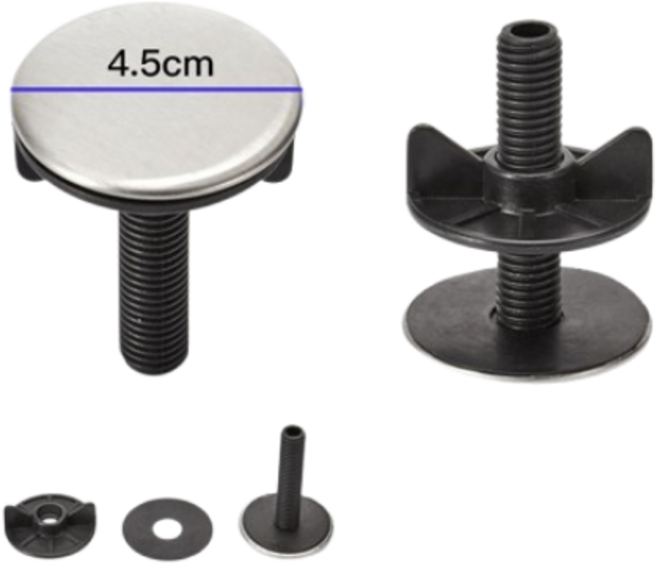 힐올 싱크대 세제통 마개, 1개, 은색