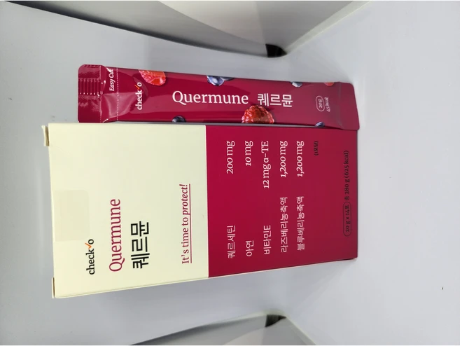 체크오 퀘르뮨 퀘르세틴 아연 비타민E 어린이 키즈 환절기 젤리, 2박스, 14회분 - 쿠팡