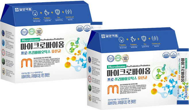 일양약품 마이크로바이옴 프로 프리바이오틱스 유산균, 120개, 5g