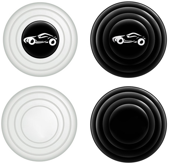 차량용 도어 충격방지 패드 쿠션 충격완화 흡수 소음방지 차체보호, 화이트