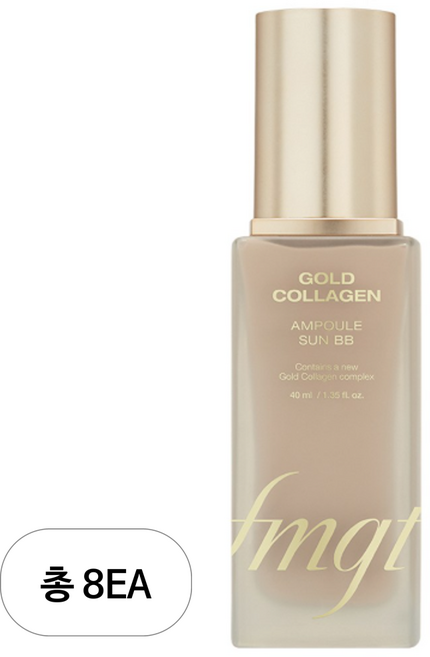 더페이스샵 fmgt New 골드 콜라겐 앰플 선 비비 크림 SPA50+ PA+++, 40ml, 8개