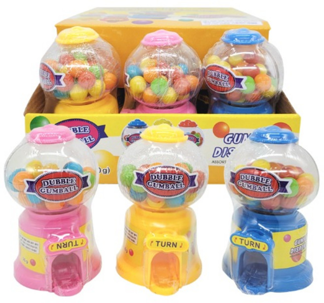 키즈스타 검볼 자판기 껌 장난감 토이캔디, 12개