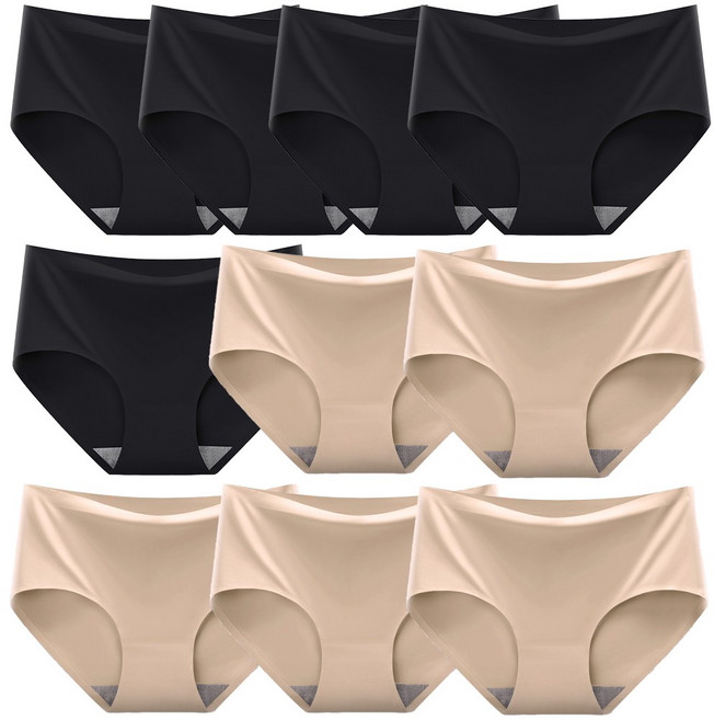 룩베이드 심리스 여성 팬티 무봉제 노라인 햄팬티 10P