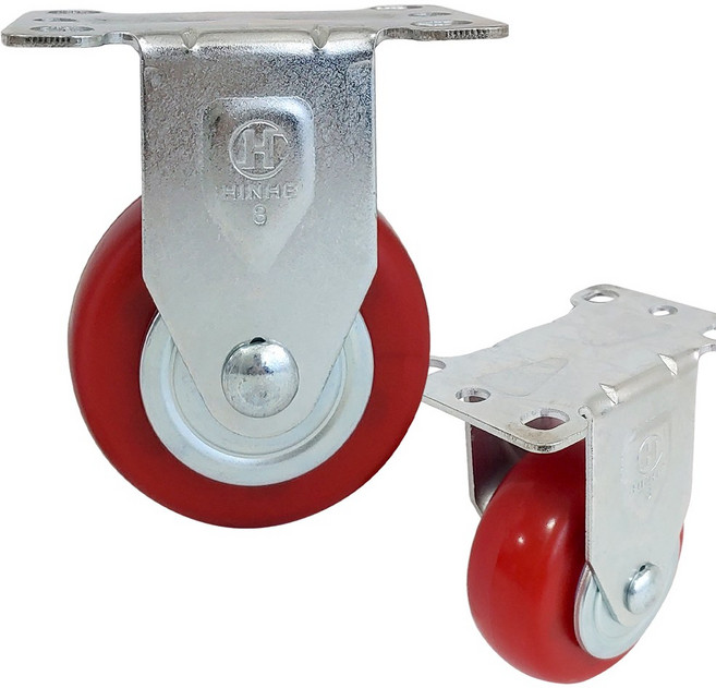 우레탄 75mm (3) 고정 바퀴 운반구 수레 핸드카트 운반 카트 구르마 대차 끌차