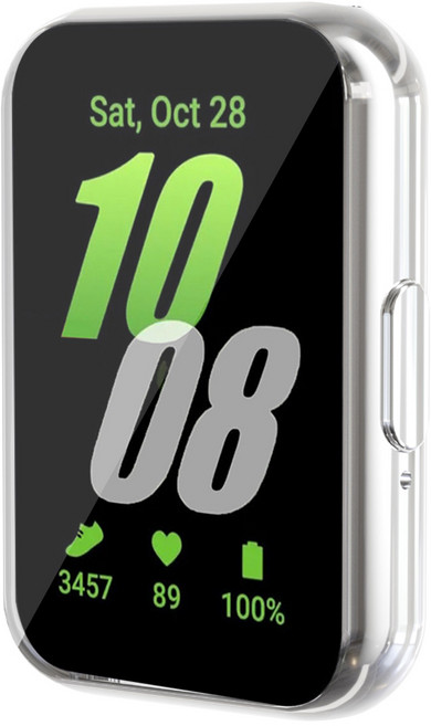 더조은셀러 갤럭시핏3 호환 논슬립 키퍼 블로킹 케이스, 실버