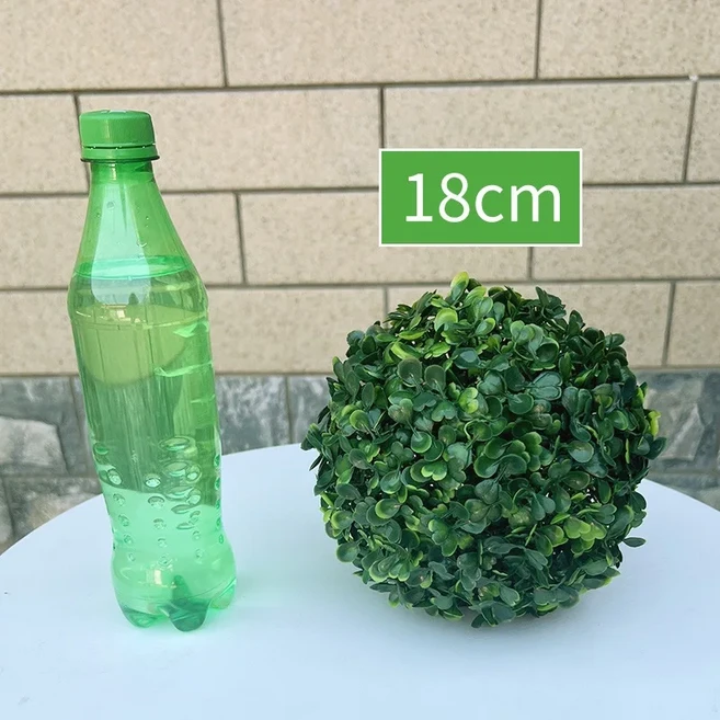 플라스틱 식물 잔디 공 호텔 천장 꽃 녹색 밀라노 유칼립투스 아름다운 배열, 21 18cm