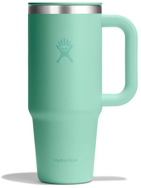 Hydro Flask 커피 여행용 텀블러 머그 - 단열 스테인리스 스틸 누출 방지 핫 & 아이스 커피 컵 680.4g(24온스) 비치플럼 퍼플, MERMAID GREEN