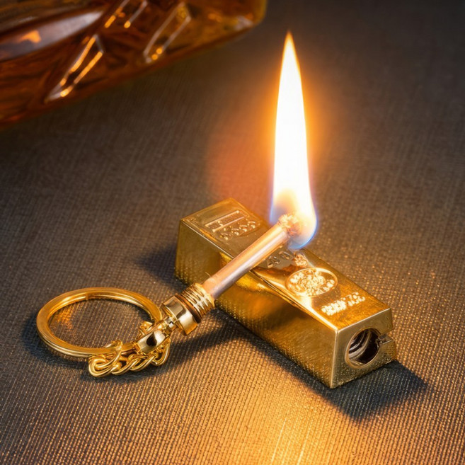 반영구 만번성냥 골드바 키링 다용도 라이터 기발한 성냥 라이터 부싯돌 E505