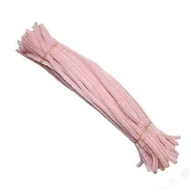 파이프클리너 10p 공예용 철사 핑크 컬러 구조 만들기 재료 학습 교육 미술, 1개