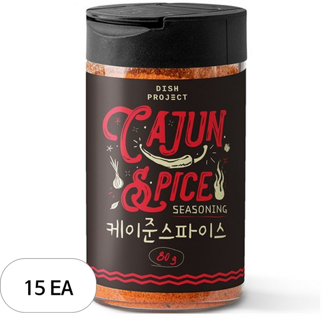디쉬프로젝트 케이준스파이스, 80g, 15개