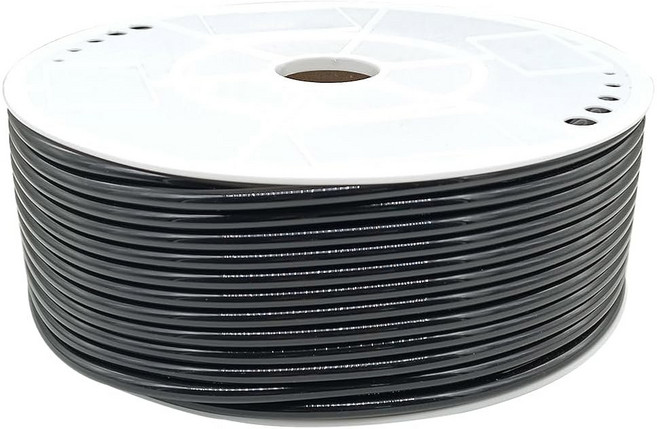 공기 라인 또는 수도 이송용 Qolekog x 12mm 호스 8mm 튜브 파이프(블랙) 공압 280피트, 12mm*8mm, Black, 1개