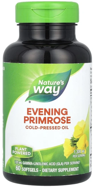 네이처스웨이 달맞이꽃 최대 강도 1300mg 소프트젤 60정, 1개 - 쿠팡