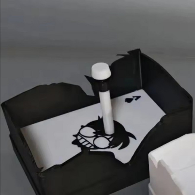 애니메이션 벽걸이 스탠드 조로 코난 괴도키드 니카 야간 조명 모델 장식, KONAN BLACK