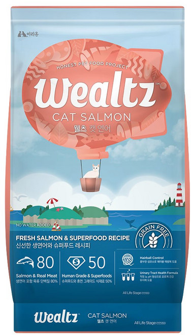 Wealtz 維爾滋 全齡貓 無穀貓糧, 1個, 維爾滋-全齡貓鮭魚,2.1kg