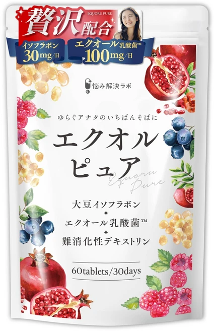 100mg 30mg B12 [여성에게 기쁜 성분 호화 배합] 에쿠오르퓨아 에쿠올 유산균, 1개 - 쿠팡