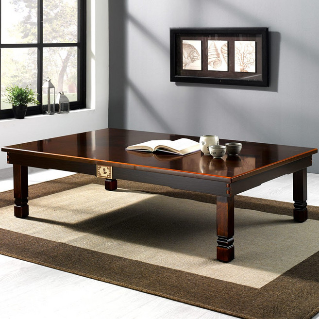 토탈하우스 4.0 아름 골드 직교자 밥상 1200X800X320mm 교자상, 아름골드