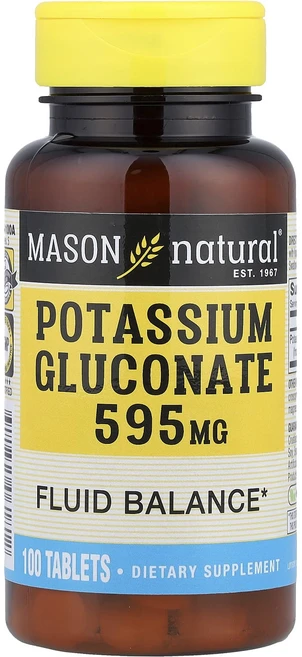 메이슨 내추럴 포타슘글루코네이트 595mg 100정, 6개 - 쿠팡