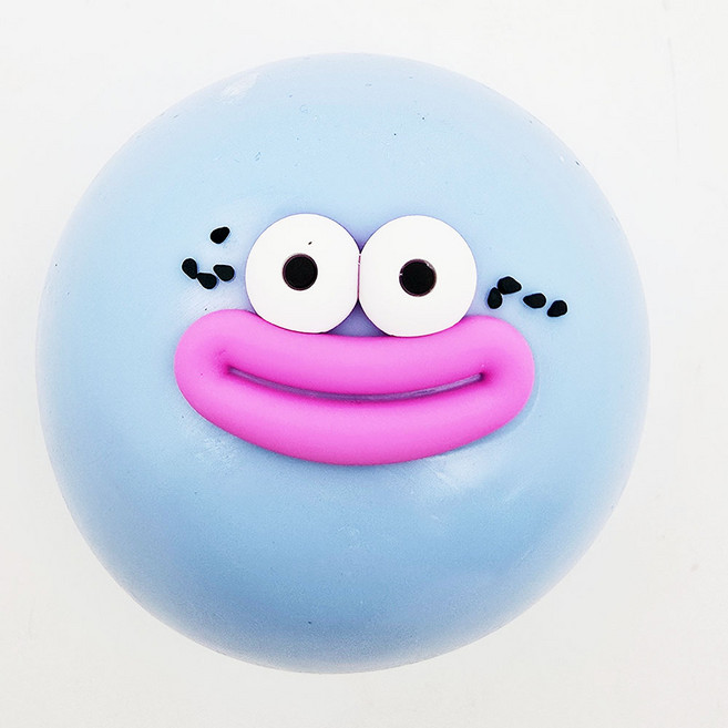 구름빵 말랑이 스퀴시 주물럭 모찌 스트레스해소 볼 피젯토이 구디백 여아 단체 선물, 1개, 225g, 11cm 블루