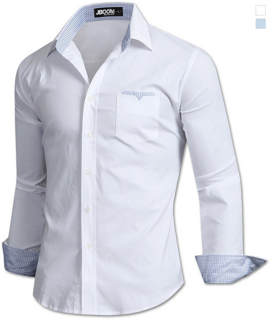 제이붐 남성용 체크행거칩 긴팔 면스판셔츠 남방 ST14