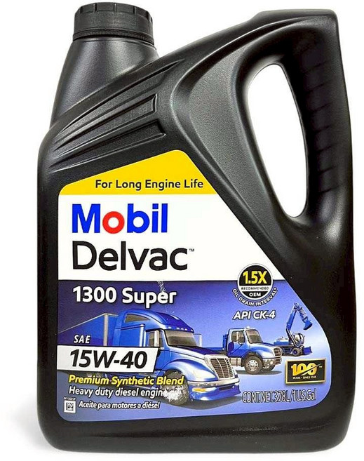 Mobil Delvac 1300 Super 柴油引擎機油, 3.78L, 15w40, 1個