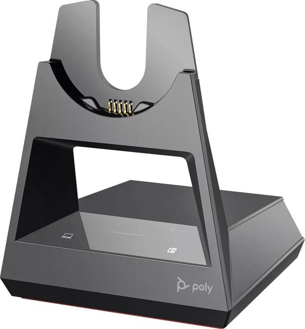 Poly - Voyager Office Base (Plantronics) - Voyager Focus 2 및 Voyager 4300 UC 시리즈 헤드셋과 호환 (별도 판매) -, Poly - Voyager Office Base (Pl