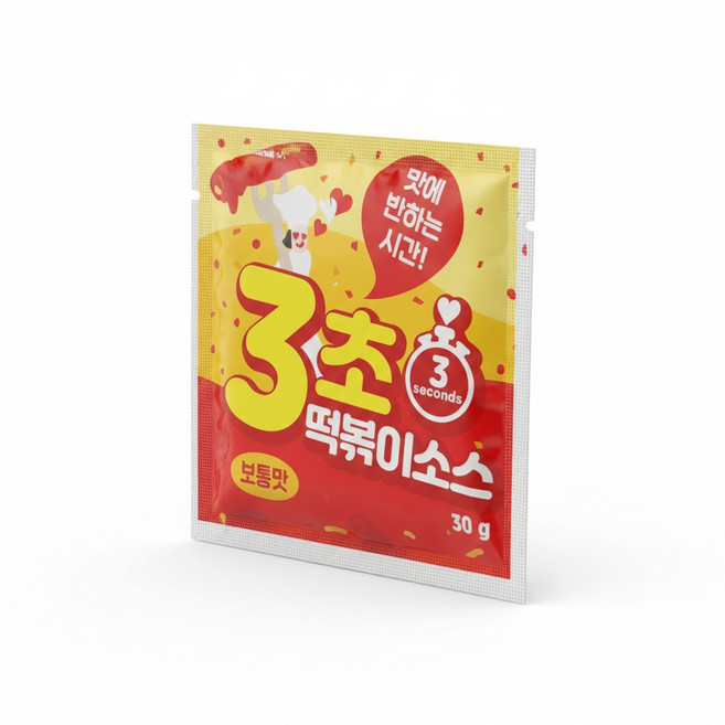 맛에 반하는시간 3초떡볶이 보통맛소스 2팩+2팩, 4개, 80g