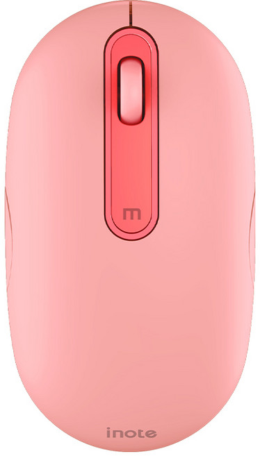 아이노트 MC340RB 무선 블루투스 마우스 충전식 멀티페어링, 핑크